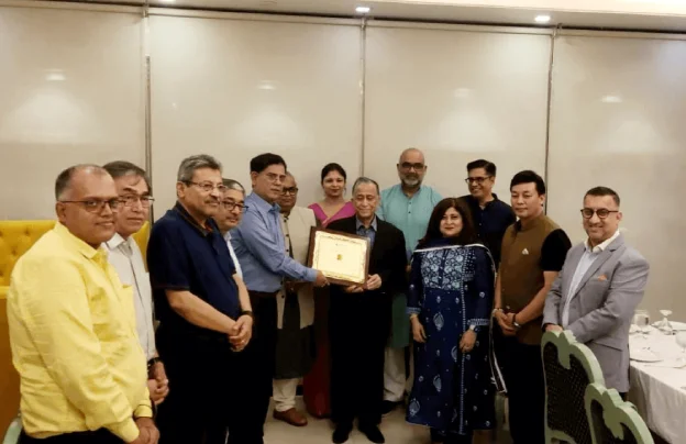Lifetime Achievement Award conferred in person to Mr. Nasir A Chaudhary at Dhaka, Bangladesh