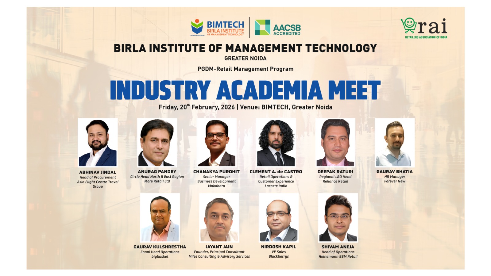 Industry Academia Meet : PGDM RETAIL
