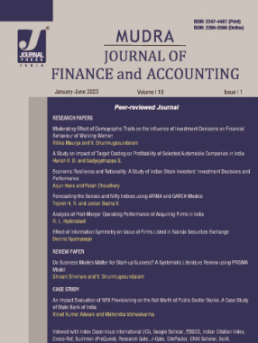 <a href="https://www.journalpressindia.com/mudra-journal-of-finance-and-accounting" target="_blank">Indexed in UGC CARE List, Google Scholar, EBSCO, Summon (ProQuest)</a>